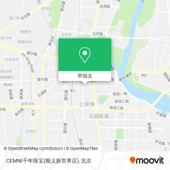 CEMNI千年珠宝(顺义新世界店)地图