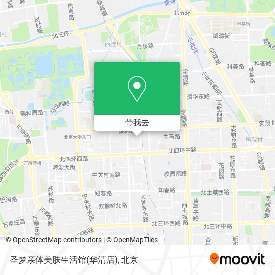 圣梦亲体美肤生活馆(华清店)地图
