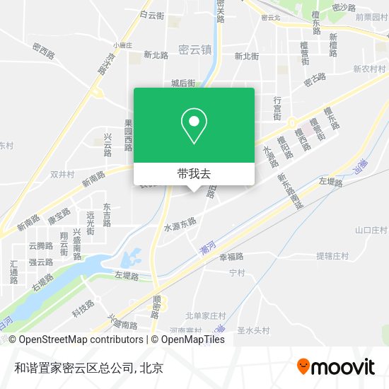 和谐置家密云区总公司地图