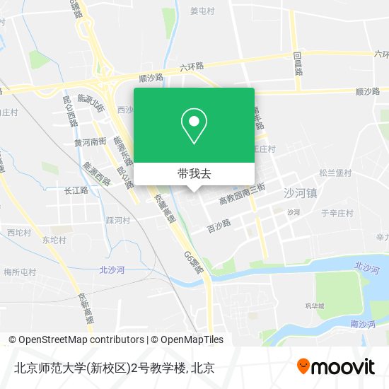北京师范大学(新校区)2号教学楼地图