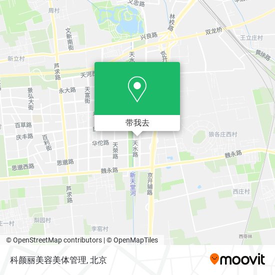科颜丽美容美体管理地图