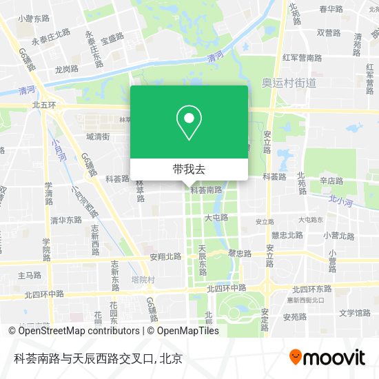 科荟南路与天辰西路交叉口地图