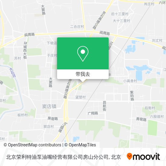 北京荣利特油泵油嘴经营有限公司房山分公司地图