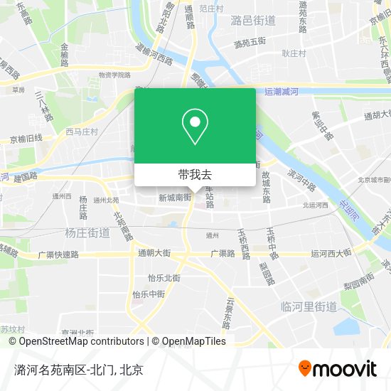 潞河名苑南区-北门地图