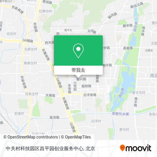 中关村科技园区昌平园创业服务中心地图