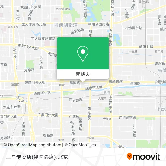 三星专卖店(建国路店)地图