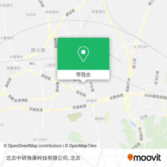 北京中研海康科技有限公司地图