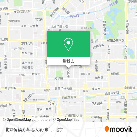 北京侨福芳草地大厦-东门地图