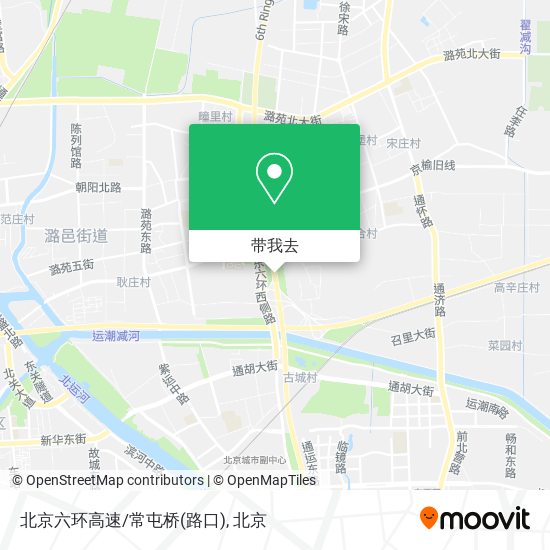 北京六环高速/常屯桥(路口)地图