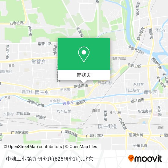 中航工业第九研究所(625研究所)地图