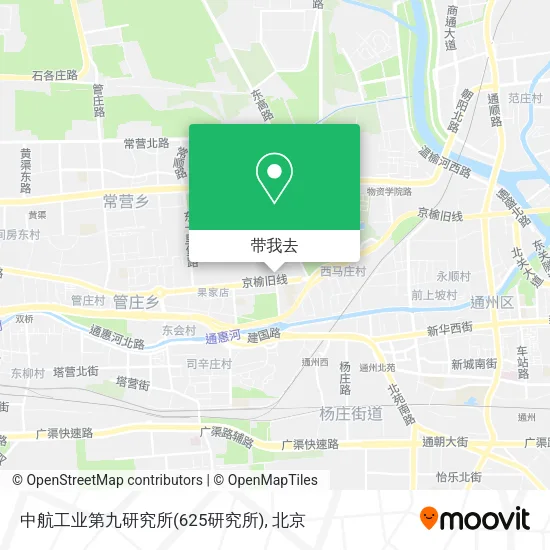 中航工业第九研究所(625研究所)地图