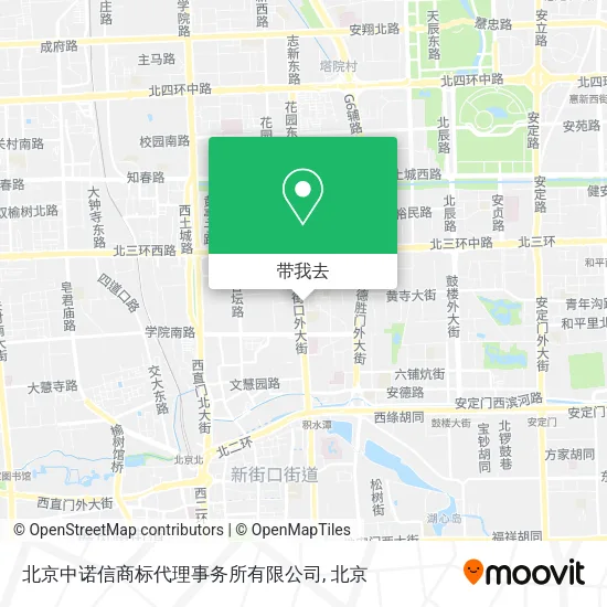 北京中诺信商标代理事务所有限公司地图