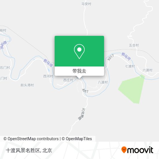 十渡风景名胜区地图