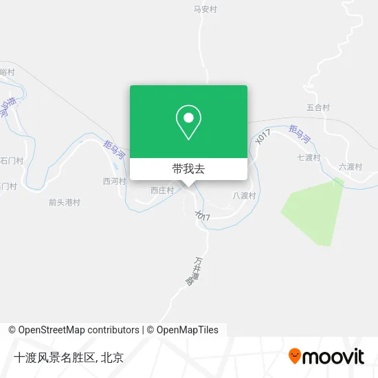 十渡风景名胜区地图