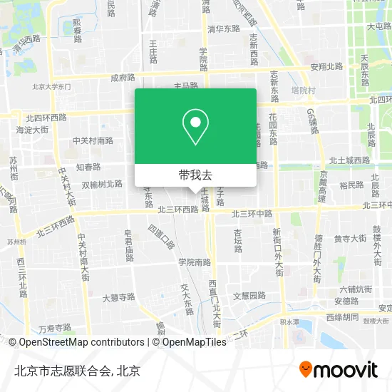 北京市志愿联合会地图