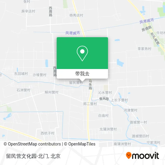 留民营文化园-北门地图