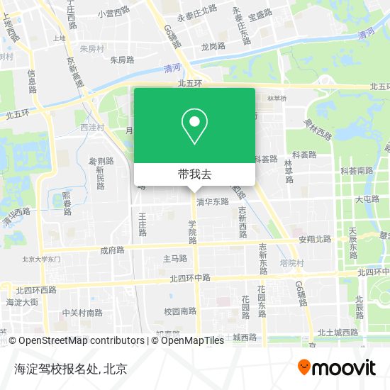 海淀驾校报名处地图