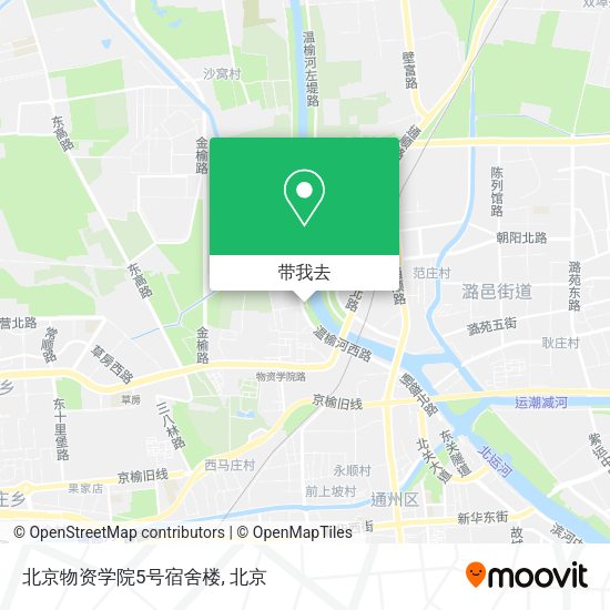 北京物资学院5号宿舍楼地图