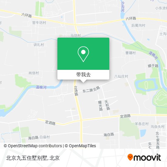 北京九五住墅别墅地图