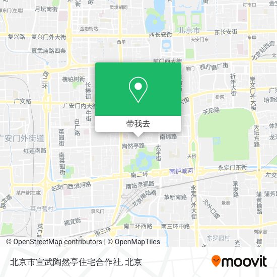 北京市宣武陶然亭住宅合作社地图
