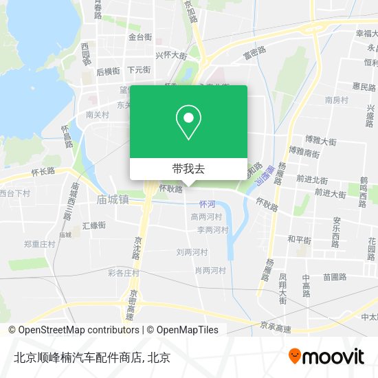 北京顺峰楠汽车配件商店地图
