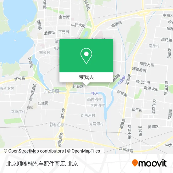 北京顺峰楠汽车配件商店地图