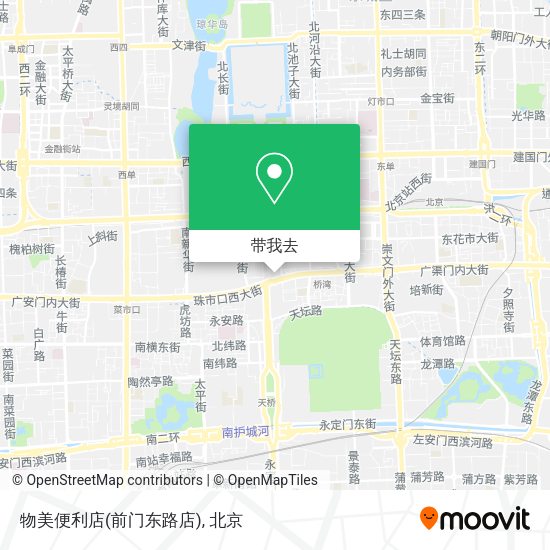 物美便利店(前门东路店)地图