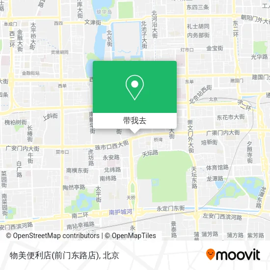 物美便利店(前门东路店)地图