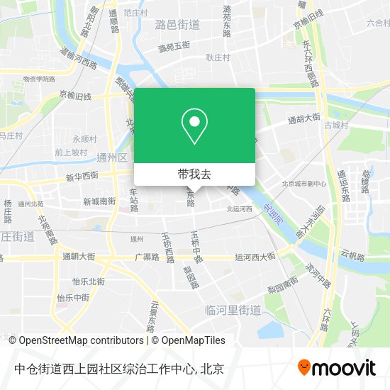 中仓街道西上园社区综治工作中心地图