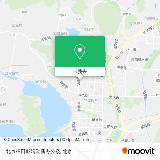 北京福田戴姆勒新办公楼地图