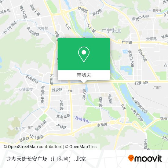 龙湖天街长安广场（门头沟）地图