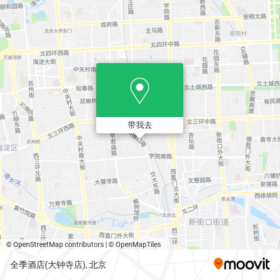 全季酒店(大钟寺店)地图