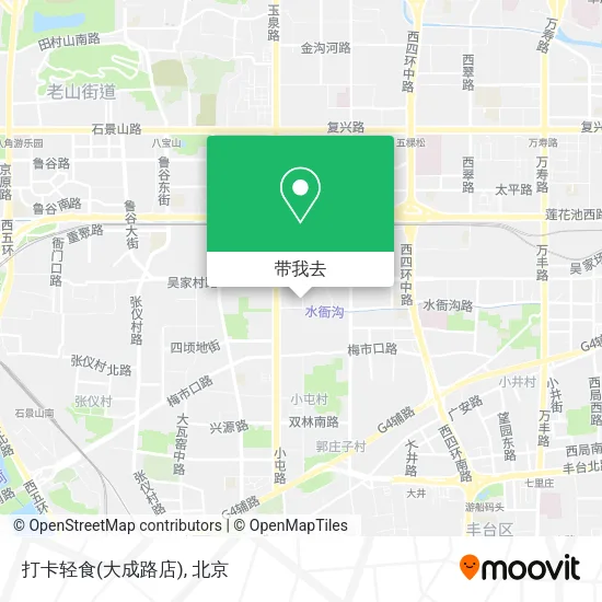 打卡轻食(大成路店)地图