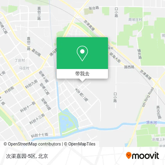 次渠嘉园-5区地图