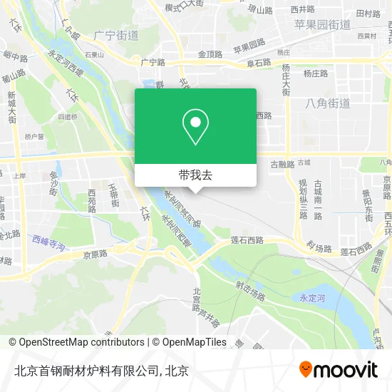 北京首钢耐材炉料有限公司地图