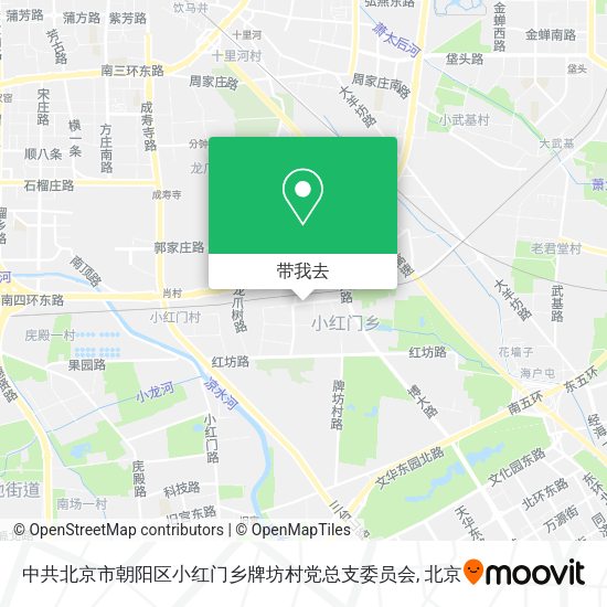 中共北京市朝阳区小红门乡牌坊村党总支委员会地图