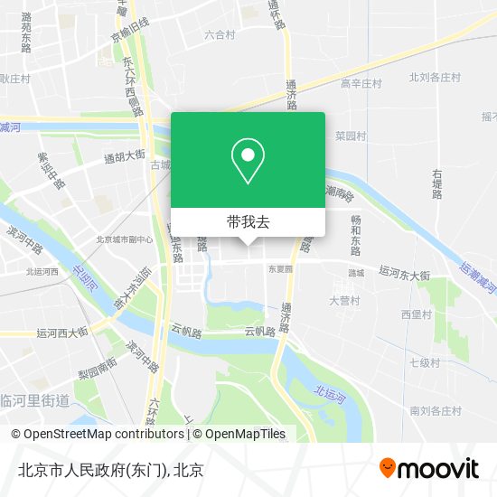 北京市人民政府(东门)地图