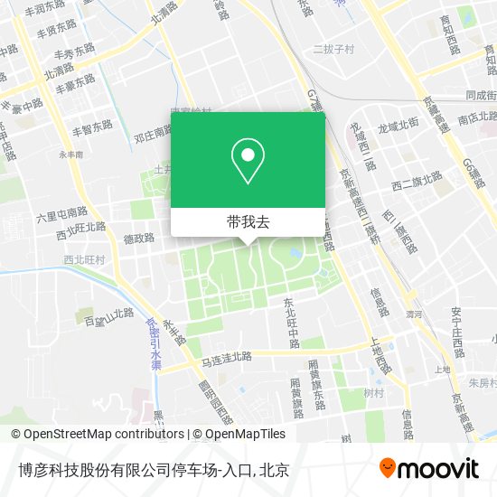 博彦科技股份有限公司停车场-入口地图
