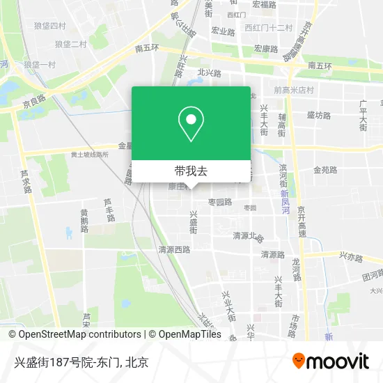 兴盛街187号院-东门地图