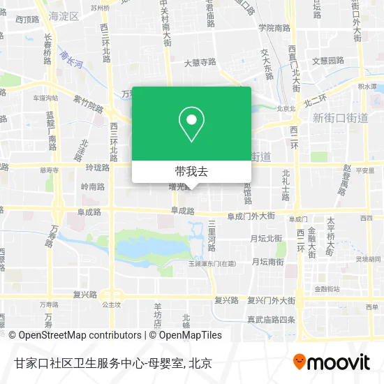 甘家口社区卫生服务中心-母婴室地图