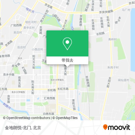 金地朗悦-北门地图