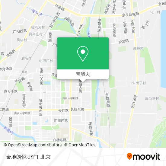 金地朗悦-北门地图
