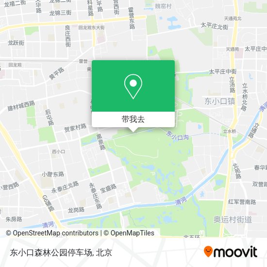 东小口森林公园停车场地图