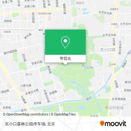 东小口森林公园停车场地图
