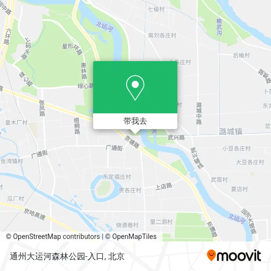通州大运河森林公园-入口地图