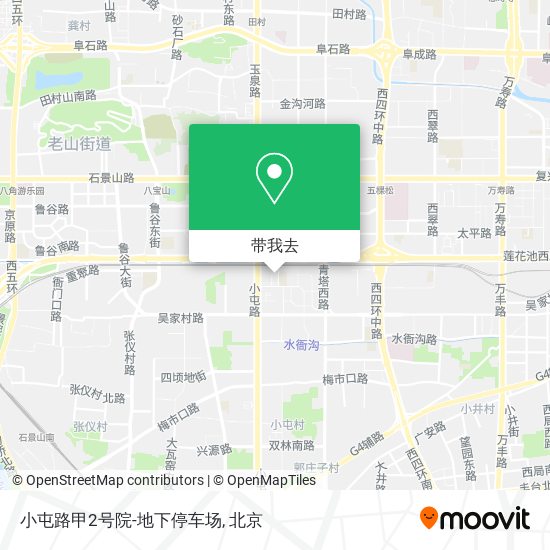 小屯路甲2号院-地下停车场地图