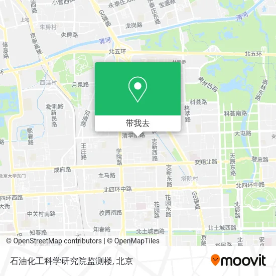 石油化工科学研究院监测楼地图