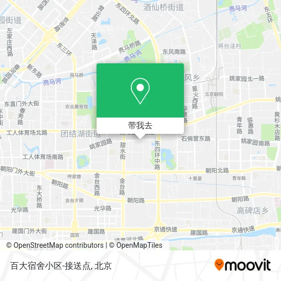 百大宿舍小区-接送点地图