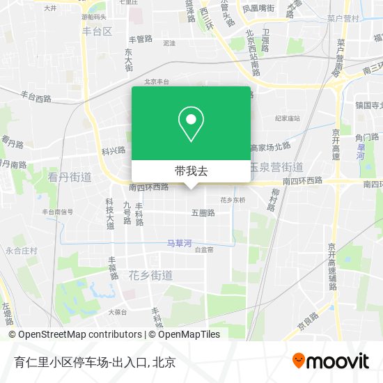 育仁里小区停车场-出入口地图