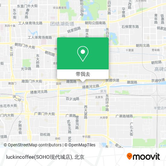 luckincoffee(SOHO现代城店)地图